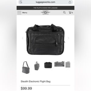 LuggageWorks Stealth Black Electronic Flight Bag